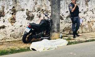 Ao dormir na direção, vigilante morre ao colidir motocicleta em poste de Manaus 