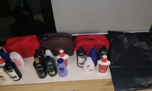 Família é presa no aeroporto ao transportar 19kg de cocaína em embalagens de shampoo