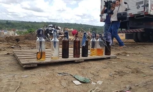 Explosivos e coquetéis molotov são apreendidos no Monte Horebe 