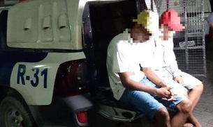 Suspeitos armados são presos passeando com moto roubada em Manaus