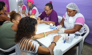 ‘Março Lilás’ atende mais de 200 mulheres em ação de cidadania em Manaus