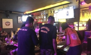 Bares têm sons interditados e um é multado no Vieiralves, em Manaus 