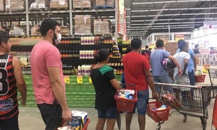 Desesperados, manauaras correm para supermercados após decreto de quarentena no Amazonas 