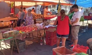 Após denúncia, Polícia Militar fiscaliza feira da Aparecida em Manaus 