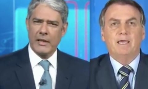 No Jornal Nacional, Bonner detona discurso de Bolsonaro e internautas piram: 'jantou'