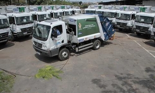 Manaus tem reforço de 14 caminhões para coleta de lixo 