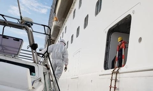 Atracado no porto, navio tem 35 casos suspeitos de coronavírus tem 757 pessoas a bordo