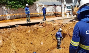 Moradores podem ficar até 36h sem água após rompimento de adutora em Manaus