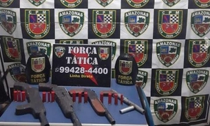 Em Manaus, suspeito é preso com armas e munições escondido em barraco abandonado