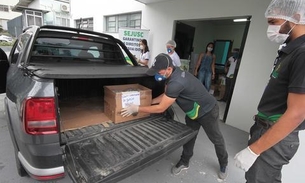 Grupos de apoio a idosos em Manaus recebem mais de 5 mil garrafas de álcool em gel 