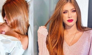 Blogueira Mari Maria dá a luz e detalhe em foto com recém-nascido intriga internautas