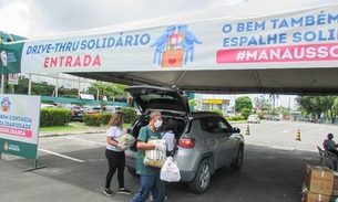 Drive-thru da campanha Manaus Solidária segue até esta quarta-feira