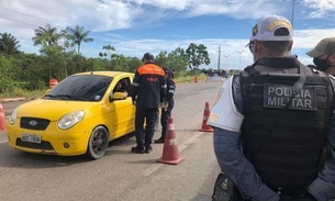 Fiscalização na Ponte Rio Negro tenta impedir circulação de pessoas entre municípios  