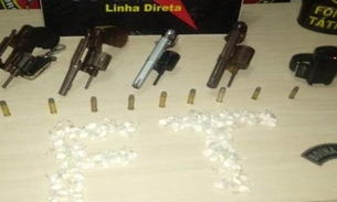 Após sair atirando em rua, dupla é presa com arsenal e tornozeleiras rompidas em Manaus