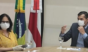 'Momento de nos unirmos', diz Damares em reunião com governador em Manaus