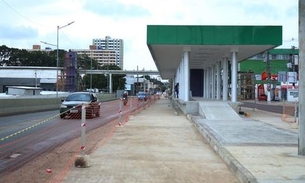 Tráfego de veículos é liberado no trecho em obra da avenida Constantino Nery