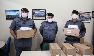  No Amazonas, policiais militares recebem equipamentos de proteção contra covid-19
