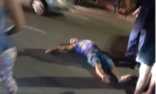 Em Manaus, homem é atropelado enquanto atravessa avenida na faixa de pedestres