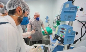 Leitos de UCI são montados em Manacapuru 