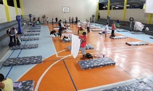 Abrigo provisório para moradores de rua é instalado na zona Oeste de Manaus 