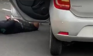 Homem supostamente bêbado é preso após perseguição policial no centro de Manaus 