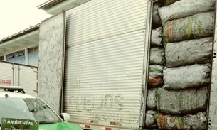 Homem é preso e caminhão com carvão irregular é apreendido em Manaus  