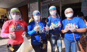 Prefeitura de Coari distribui máscaras e álcool em gel para a população