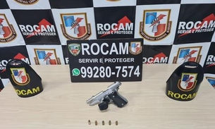 Homem é preso com pistola escondida em casa de Manaus 