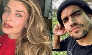 Grazi Massafera marca em cima de Caio Castro ao aparecer acompanhado em live
