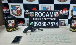 Irmãos são detidos com arma e drogas em rua de Manaus 