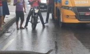 Cobra gigante é flagrada atravessando avenida durante chuva em Manaus; vídeo