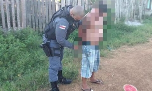 No Amazonas, homem é preso após tentar espancar pais idosos com pedaço de madeira  