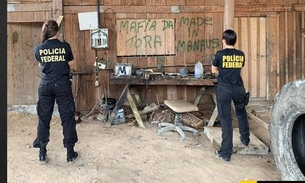 Homem é preso por exploração ilegal de madeira durante operação da PF no Amazonas 