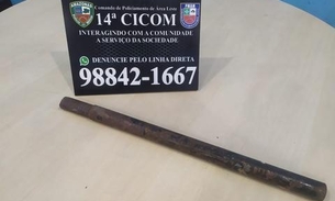 Homem é preso por ameaçar o padrasto com barra de ferro em Manaus 