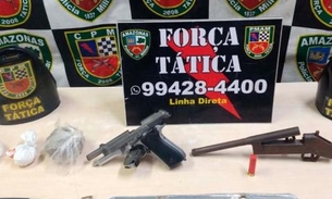 Membro de facção é preso com armas e carro encharcado de sangue em Manaus