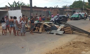Reintegração de posse impede avanço de invasão em Manaus; populares interditam via