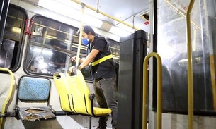 Fiscalização flagra 77 ônibus ‘quebrados’ do transporte coletivo de Manaus