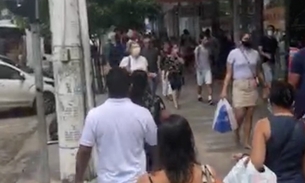 AO VIVO: Centro de Manaus está lotado após reabertura de comércio; assista