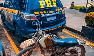 Homem é preso ao ser flagrado com motocicleta roubada na BR-174