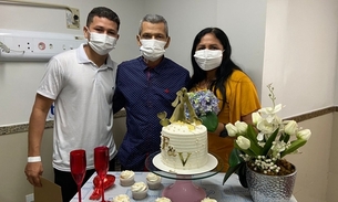 Paciente oncológico realiza sonho e se casa em hospital de Manaus