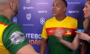 Belo e Denilson se encontram ao vivo na Globo após briga judicial de 20 anos