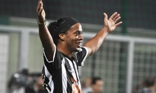 Ronaldinho pelo Atlético. Foto: Bruno Cantini/ Atlético-MG