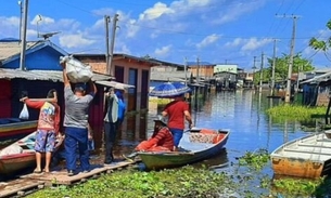 Enchente em Caapiranga no ano passado - Foto:Divulgação/Idam
