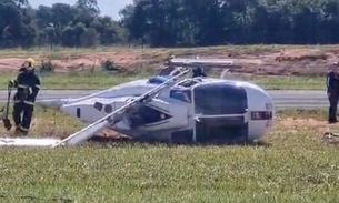 Helicóptero com servidores do Governo de MS cai minutos após passar por checagem 