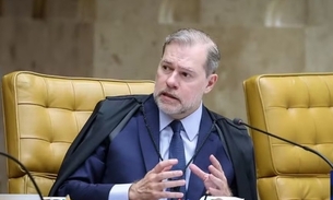 Ministro Dias Toffoli, durante a sessão plenária do STF. — Foto: Gustavo Moreno/STF