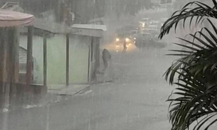 Chuva já alaga ruas - Foto: Divulgação 