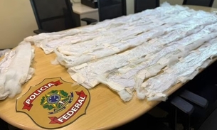 Droga estava no tecido do edredom - Foto: Divulgação  PF