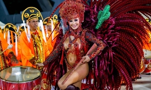 Arleane Marques - rainha de bateria da Grande Família - Foto: Secom