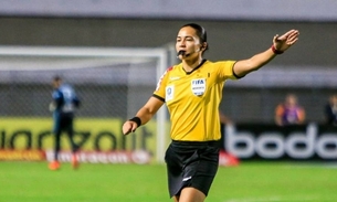 Edina Alves, primeira árbitra brasileira em uma Copa do Mundo de futebol Foto: Ailton Cruz/ CBF