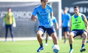 Elenco do Grêmio em treinamento. Foto: Lucas Uebel/ Grêmio FBPA